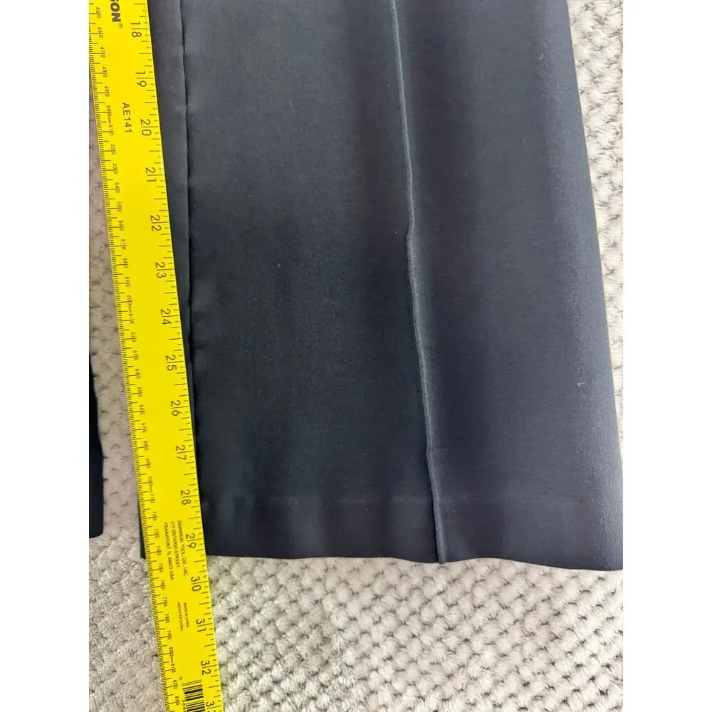 Spanx Perfect Fit Ponte Flare Leg Pants Women S Black 29.5 Inseam High Rise